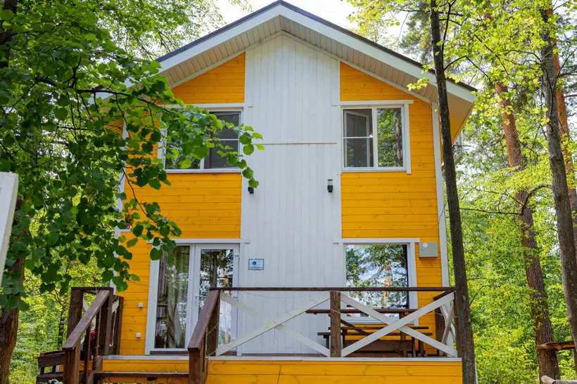 Желтый - Sunny house lake "Тургояк Холидэй"