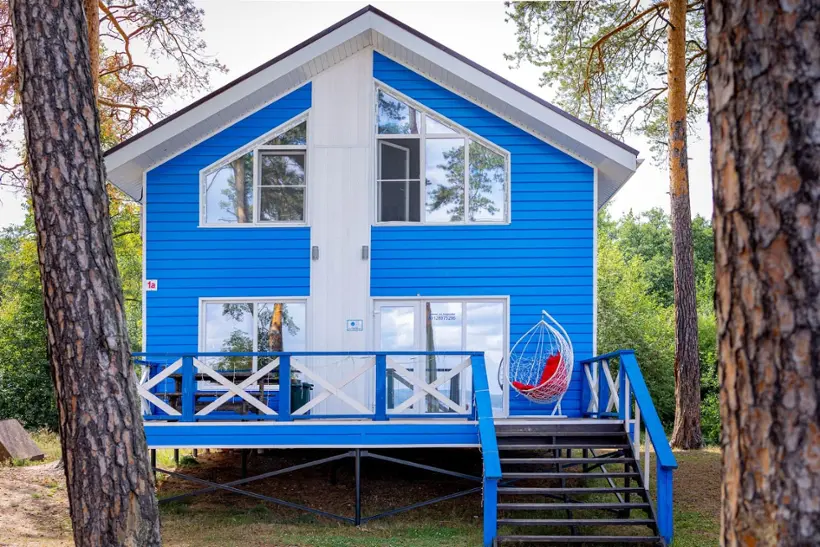Синий - Blue house lake "Тургояк Холидэй"